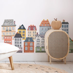 Small Village Kit - Fabric Wall Decal - Rooftop - Mej Mej