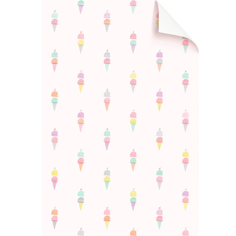 Ice Cream Cones Sprinkles Wallpaper Tile YUM Mej Mej - Etsy