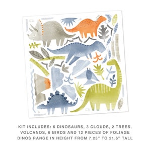 Dino Kit Fabric Wall Decal Dino Collection Mej Mej image 2