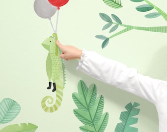 Iguana - Fabric Wall Decal - Modern Jungle - Mej Mej