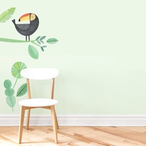 Toucan Fabric Wall Decal Modern Jungle Mej Mej image 4