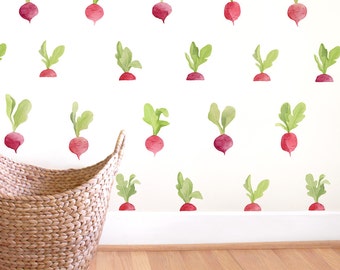 Radish Toss - Fabric Wall Decal - Hop - Mej Mej