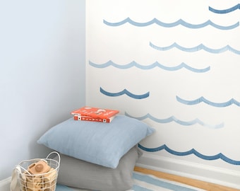 Extra Waves - Fabric Wall Decal - Sag Harbor - Mej Mej