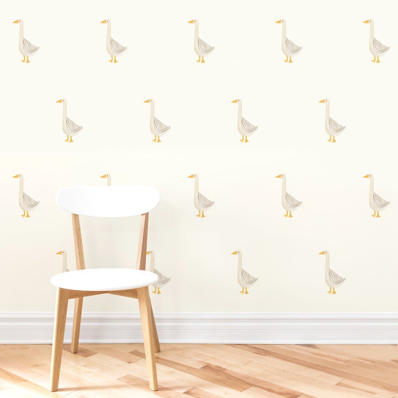 Goose Toss Fabric Wall Decal Modern Farm Mej Mej image 4