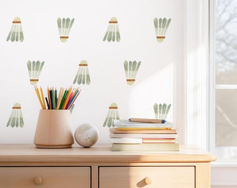 Badminton Birdies - Peel-and-Stick Wall Decals - Mej Mej