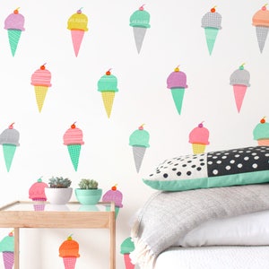Ice Cream Cones Fabric Wall Decal Yum Mej Mej image 3