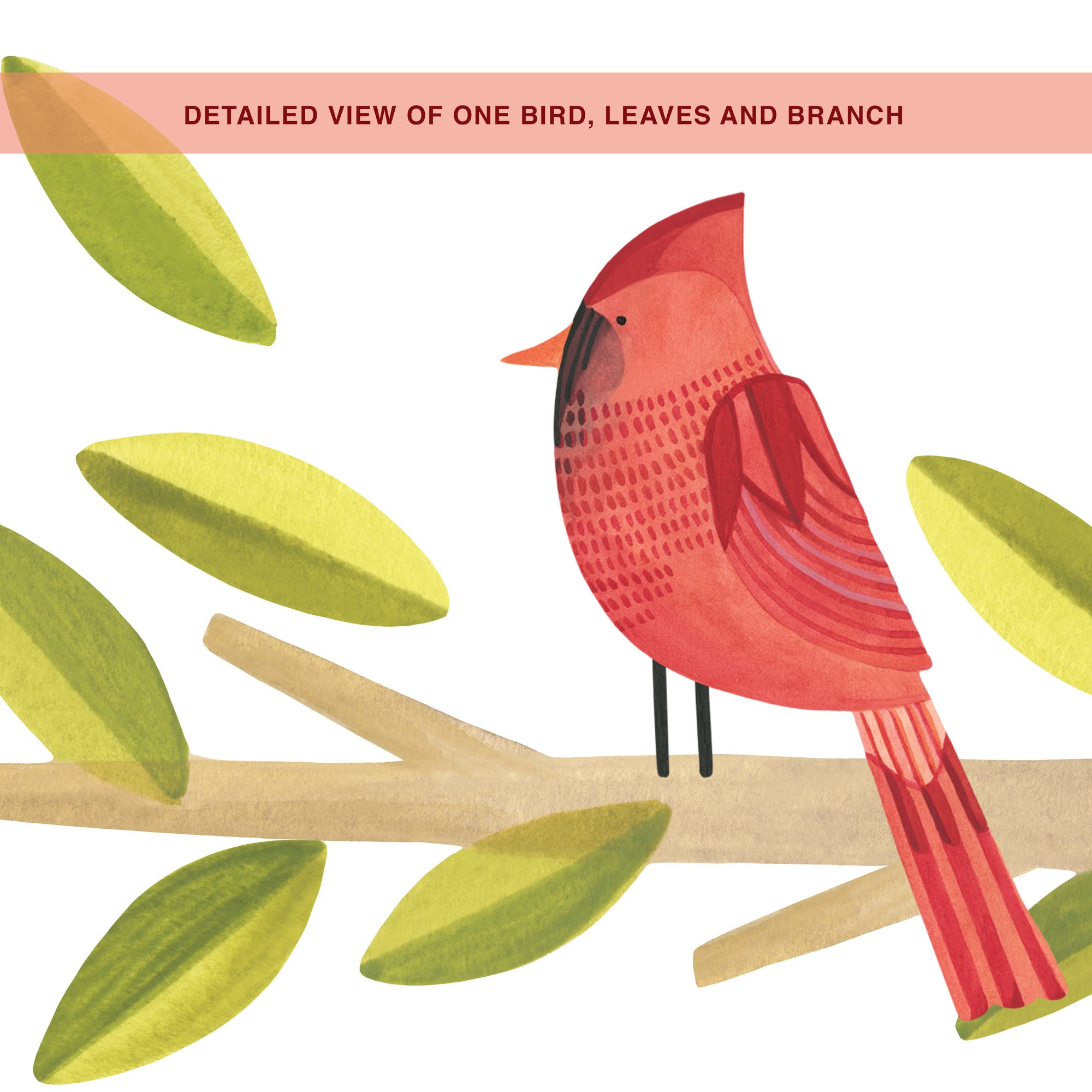 Feather Tree Kit Fabric Wall Decal Feather Mej Mej Etsy