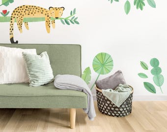 Jaguar - Fabric Wall Decal - Modern Jungle - Mej Mej