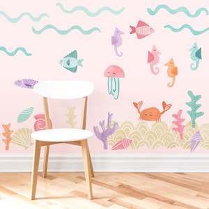 Under Sea Kit Fabric Wall Decal Mermaid Mej Mej image 3