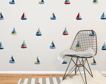 Boat Toss - Fabric Wall Decal - Sag Harbor - Mej Mej