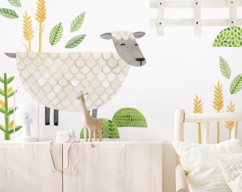 Sheep Kit - Peel-and-Stick Wall Decals - Mej Mej