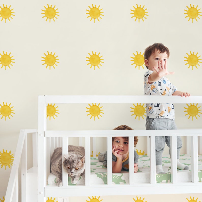 Mini Suns Fabric Wall Decal Color Story Mej Mej image 5