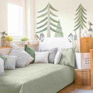 Pine Forest Kit Large Fabric Wall Decal Evergreen Mej Mej image 5