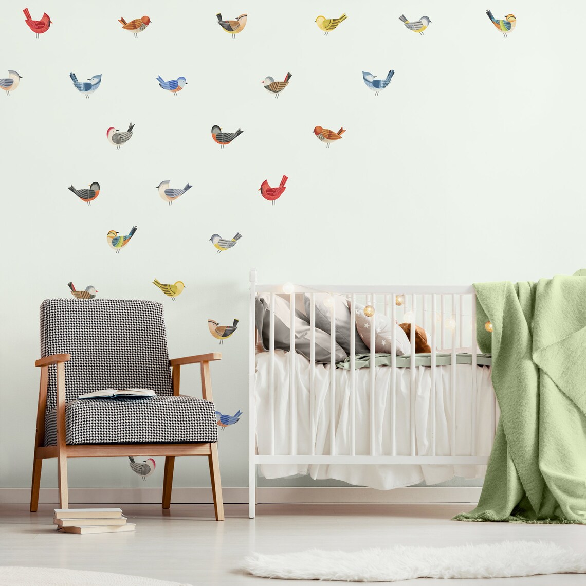 Bird Kit Fabric Wall Decal Feather Mej Mej | Etsy