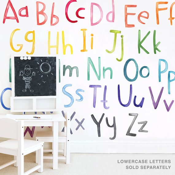 Colorful Lowercase Alphabet Giant Peel & Stick Wall Decals