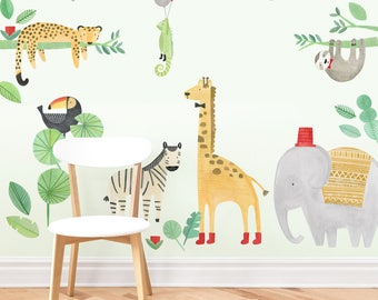 Jungle Kit - Fabric Wall Decal - Modern Jungle - Mej Mej