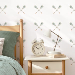 Lacrosse Peel-and-Stick Removable Fabric Wall Decals