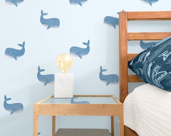 Whale Toss - Sticker mural en tissu - Sag Harbor - Mej Mej