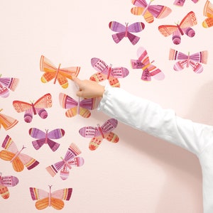 Butterflies • Citrus Blossom • Peel-and-Stick Wall Decals • Mej Mej