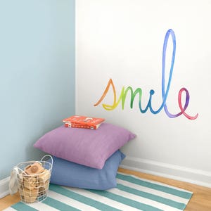Smile Fabric Wall Decal Color Story Mej Mej image 3