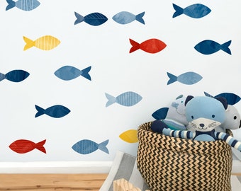 School of Fish - Fabric Wall Decal - Sag Harbor - Mej Mej