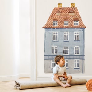 Stilton House - Fabric Wall Decal - Rooftop - Mej Mej