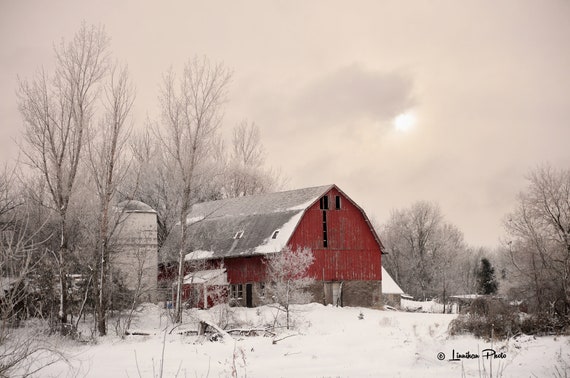Winter Barn 423 Barn Photography Pictures Of Barns Barn Etsy