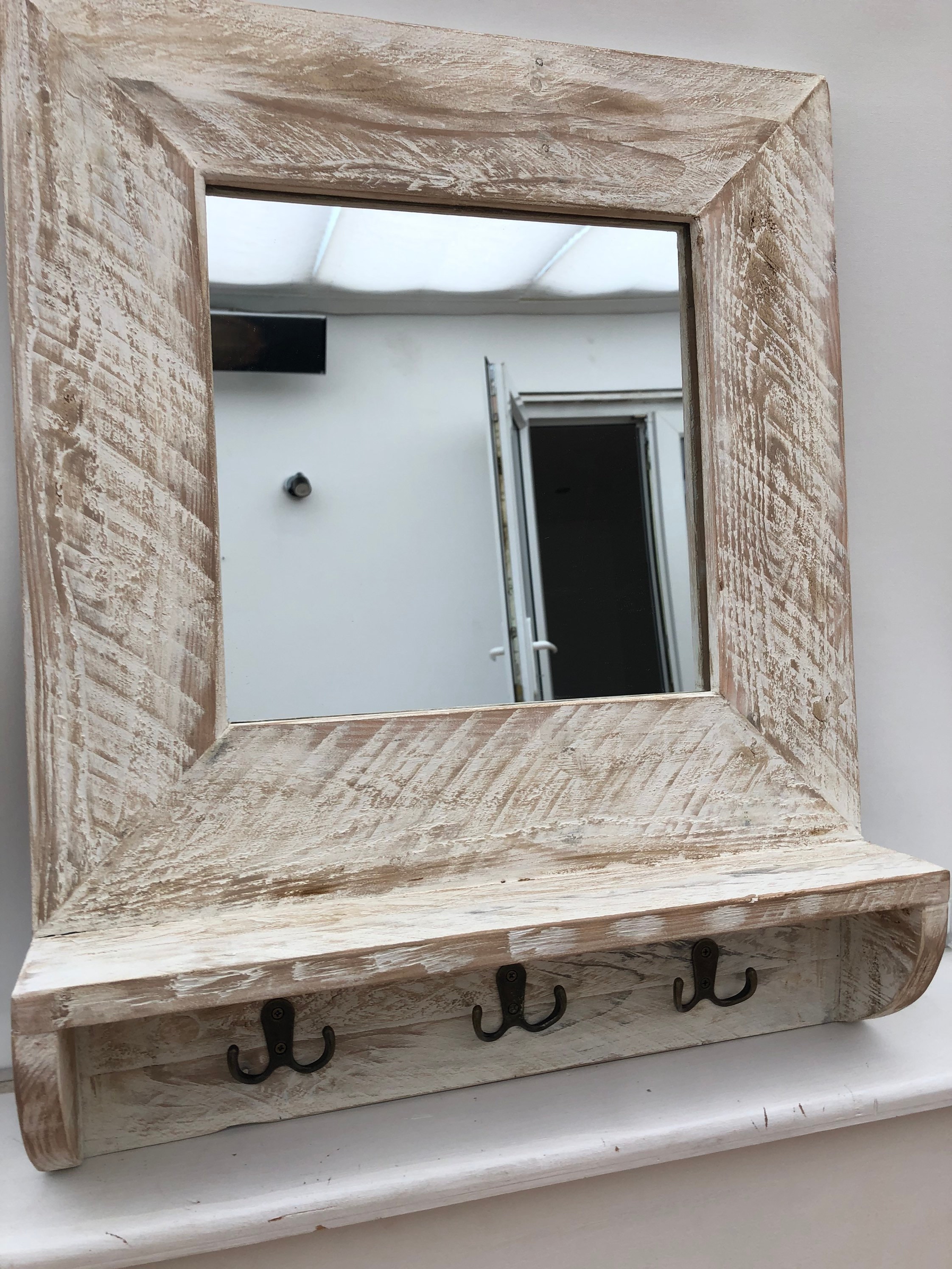 Handmade Hall Mirror With Hooks Etsy Ireland