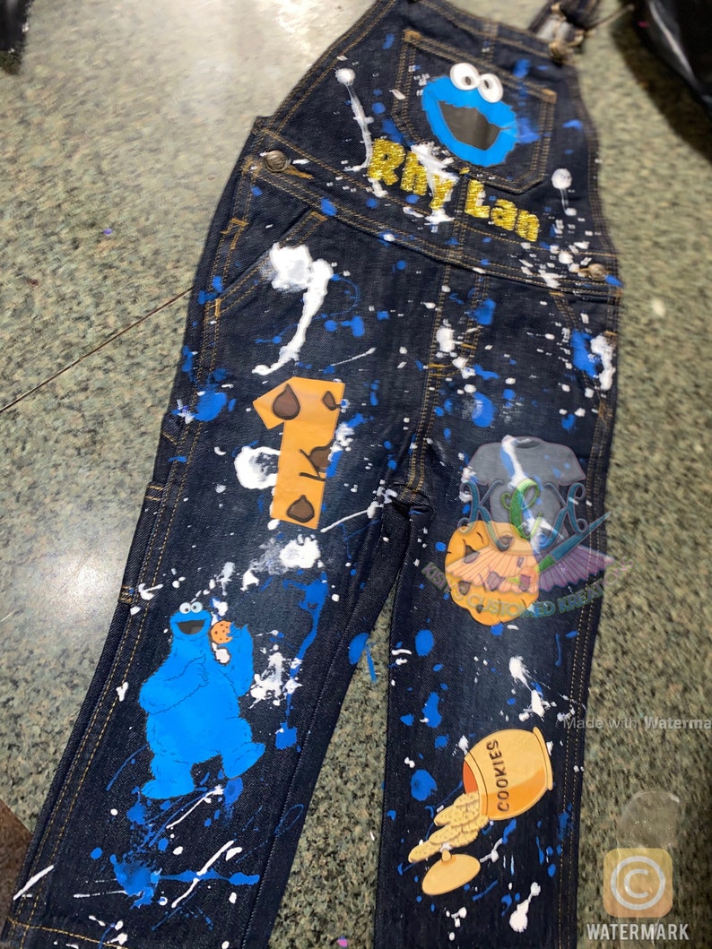 72hr SALE 15 percent off Splattered Paint Overalls ANY Etsy