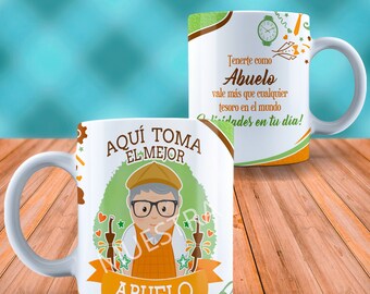 Plantillas para Sublimar Tazas Día del Padre Se envía por Email Plantillas para Sublimar Tazas Día del Padre Se envía por Email