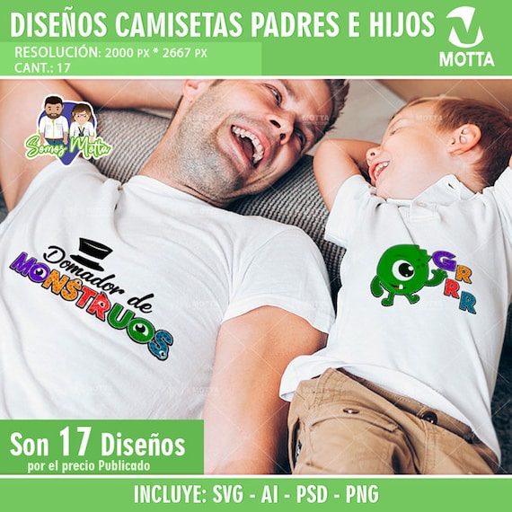 Vectores para Camisetas Día del PADRE e hijo Padres e - Etsy España