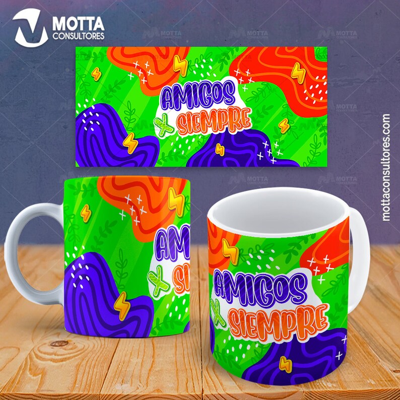 Download Sublimation Templates For Friendship Mugs Friend's Day | Etsy