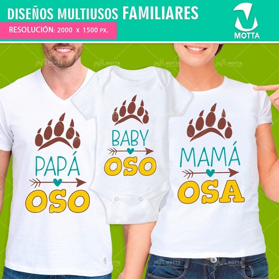 Sublimar poleras PADRES HIJOS Design camisetas mama - Etsy España