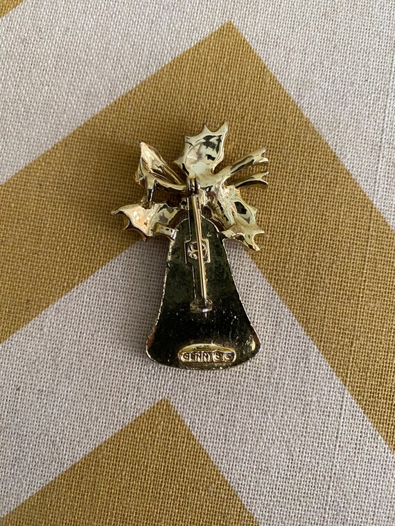 Vintage Gerrys Christmas bell pin/ brooch - image 2