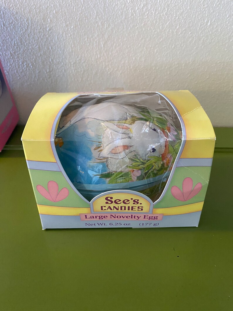 Vintage Paper Mache Easter Egg Box Etsy