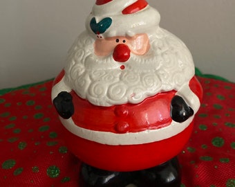 Vintage Ceramic Santa Bank (f)