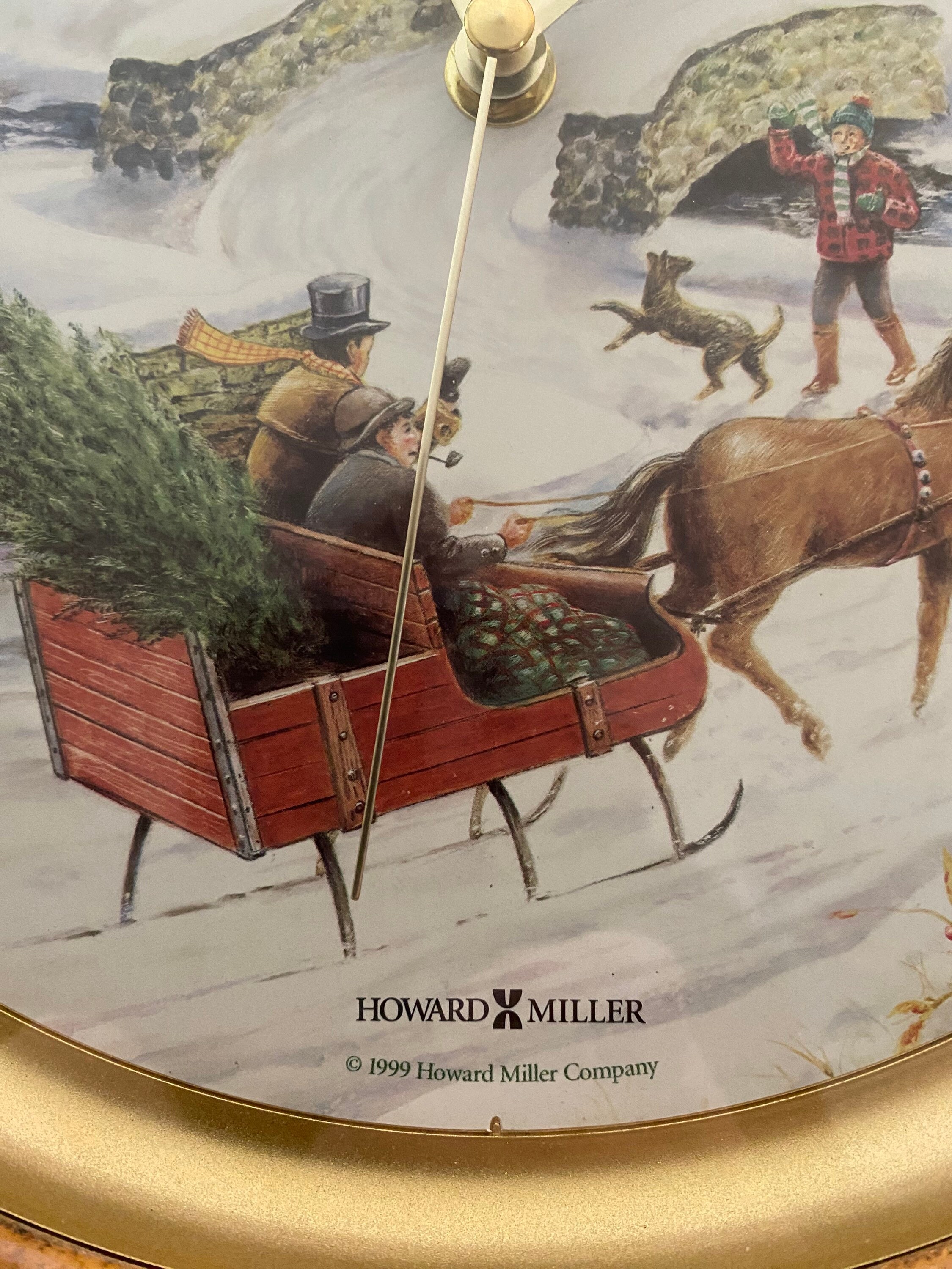 Beautiful Vintage Howard Miller Christmas Clock Etsy