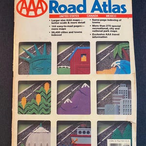 Vintage Rand McNally travel road atlas 1991 (pap-2)