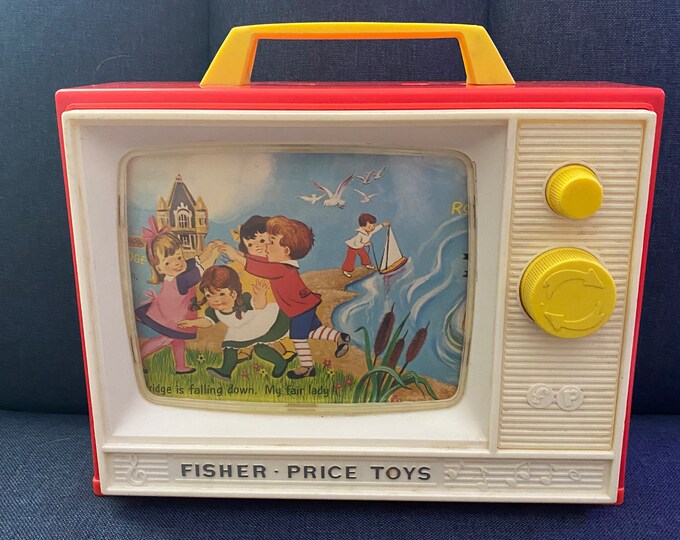 Vintage Fisher Price Giant Screen Music Box Tv 1966 Etsy