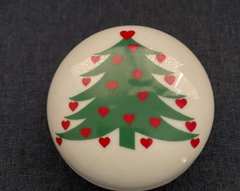 Darling ceramic Christmas trinket dish