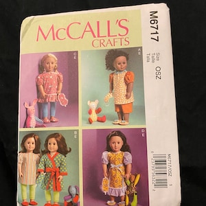 McCall’s 18” doll clothes pattern