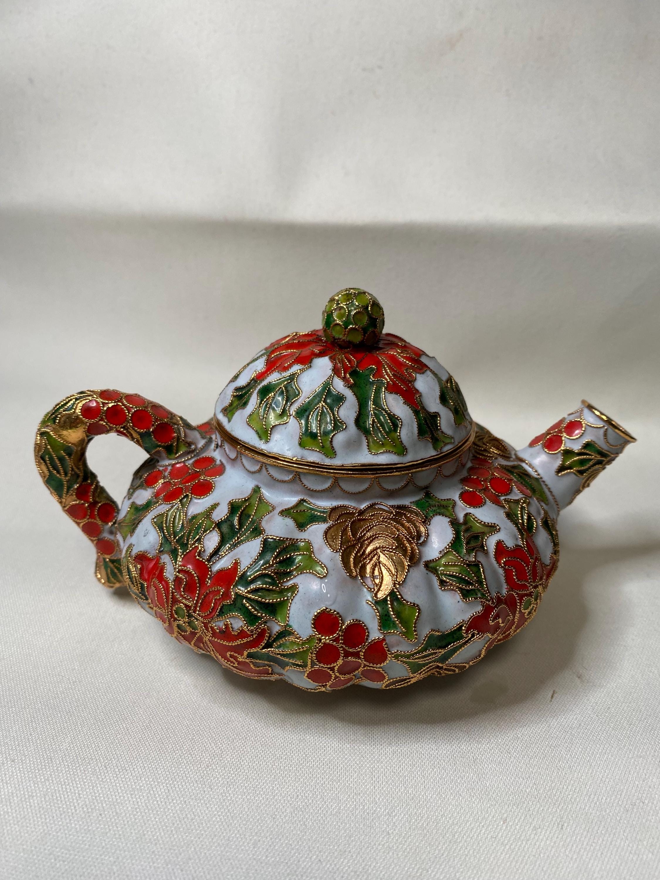 Vintage Teapot Music Box - Etsy
