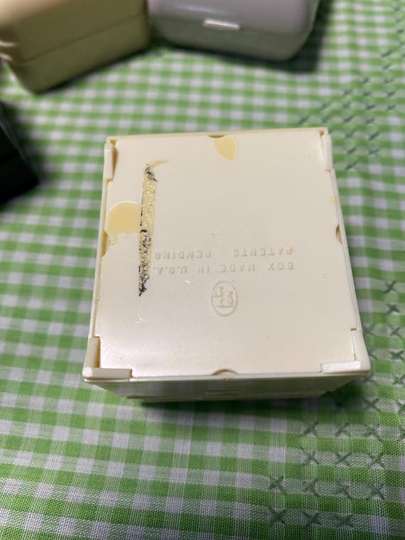 5 vintage presentation ring boxes celluloid plast… - image 8