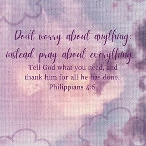 don’t worry, pray