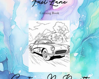 Fast Lane - Coloring Book - 65 Pages Total - Printable Coloring Sheet - Digital Download