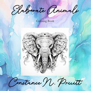 Elaborate Animals - Coloring Book - 83 Pages Total - Printable Coloring Sheet - Digital Download