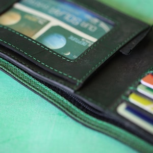 Inner Tube 4 card & photo wallet with clasp, Vegan Wallet, Upcycled Wallet, Fair Trade Wallet,
