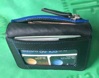 Upcycled Inner Tube Card Wallet, Vegan Rubber Geldbörse