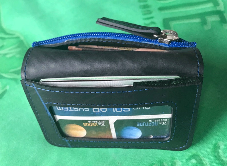 Inner Tube Card/Coin Wallet, Vegan Wallet, Upcycled Wallet, Fair Trade Wallet, Rubber Wallet, image 1