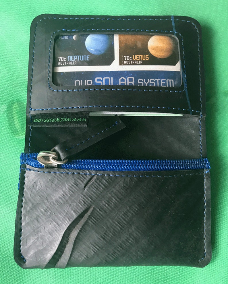 Inner Tube Card/Coin Wallet, Vegan Wallet, Upcycled Wallet, Fair Trade Wallet, Rubber Wallet, image 3